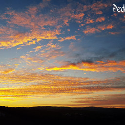 sunset sky horizon summer portugal